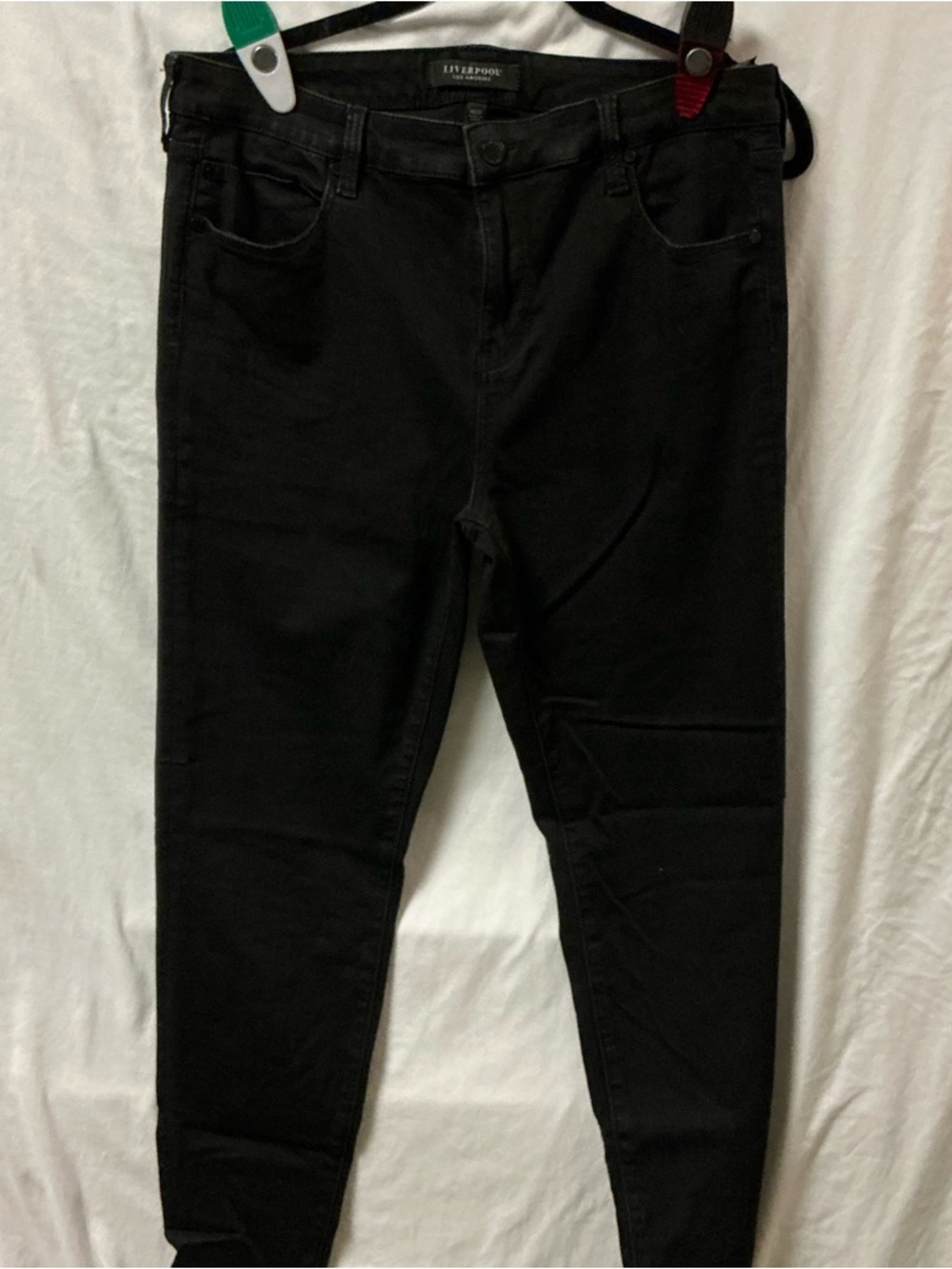 Liverpool Black High-Rise Skinny Jeans/jeggings